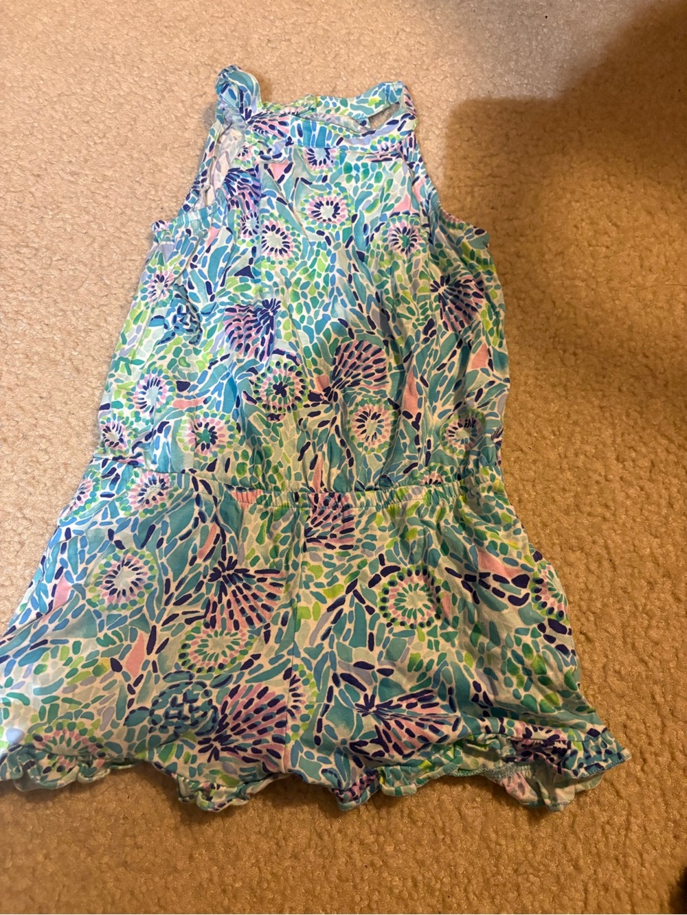 Lily Pulitzer Girls Romper- Size M (6-7)